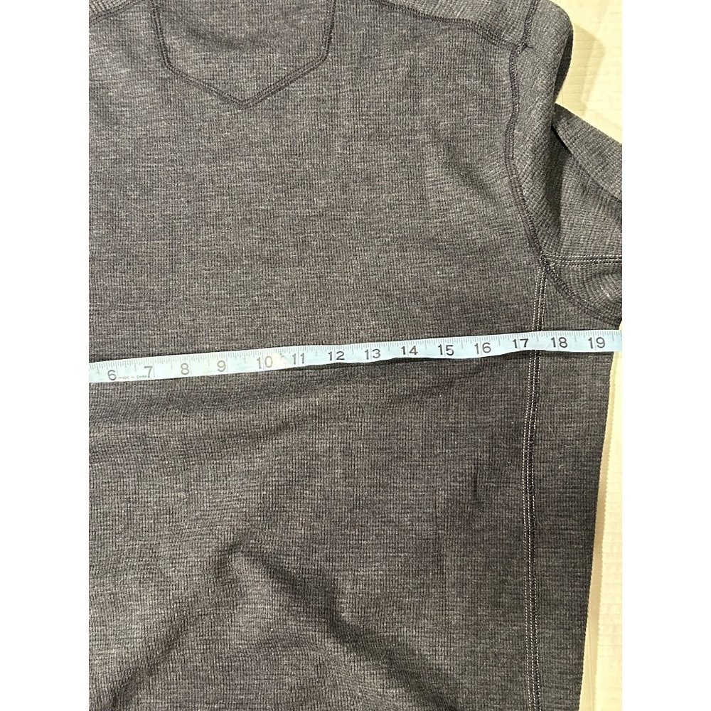 Eddie Bauer Crew Neck Pullover Waffle Knit Sweater Dark Gray Cotton Mens‎ S - Picture 7 of 8